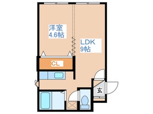 メゾンエクレ－レ澄川の物件間取画像